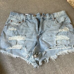 Denim shorts